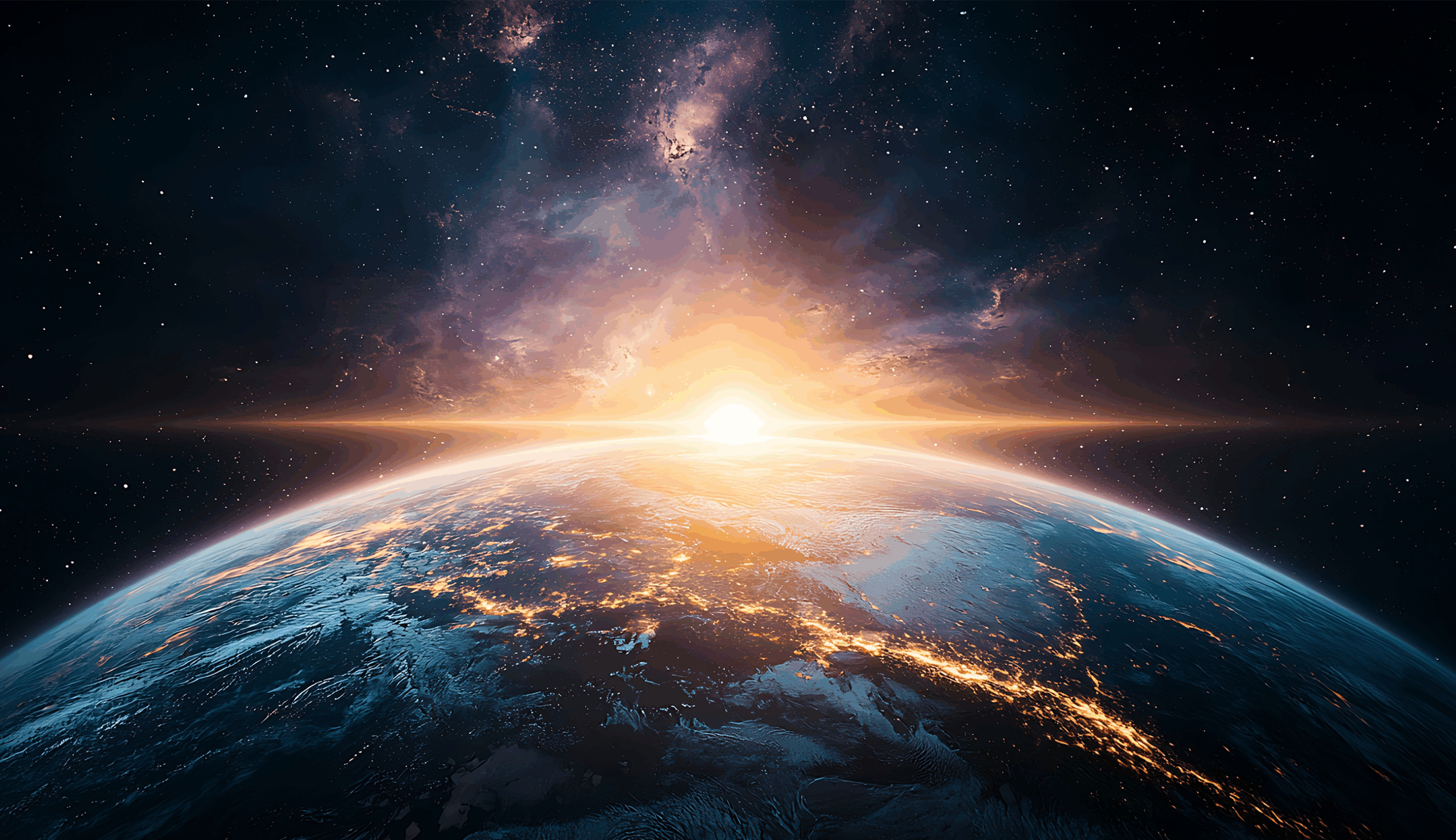 Earth seen from orbit