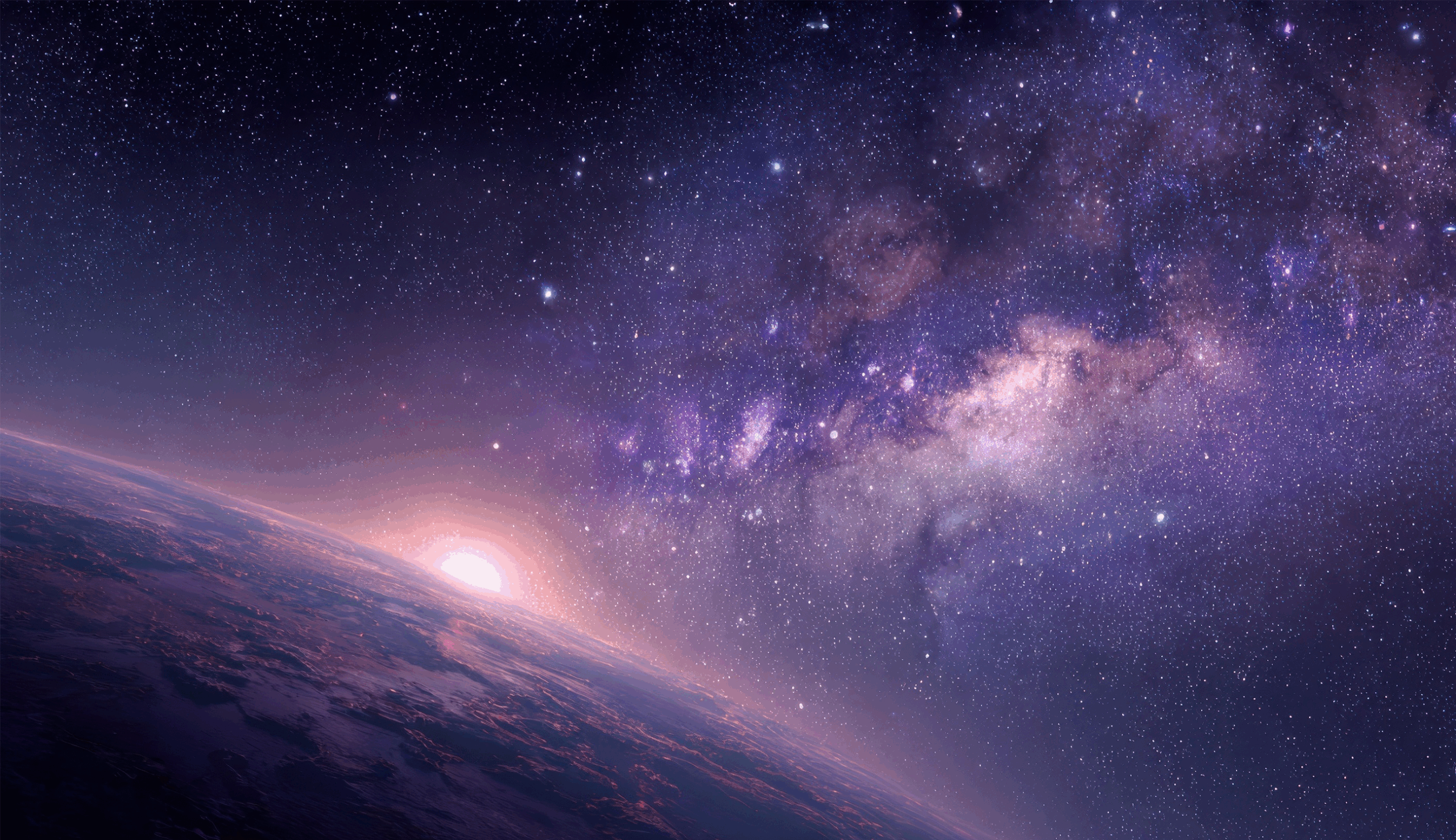 Earth seen from orbit